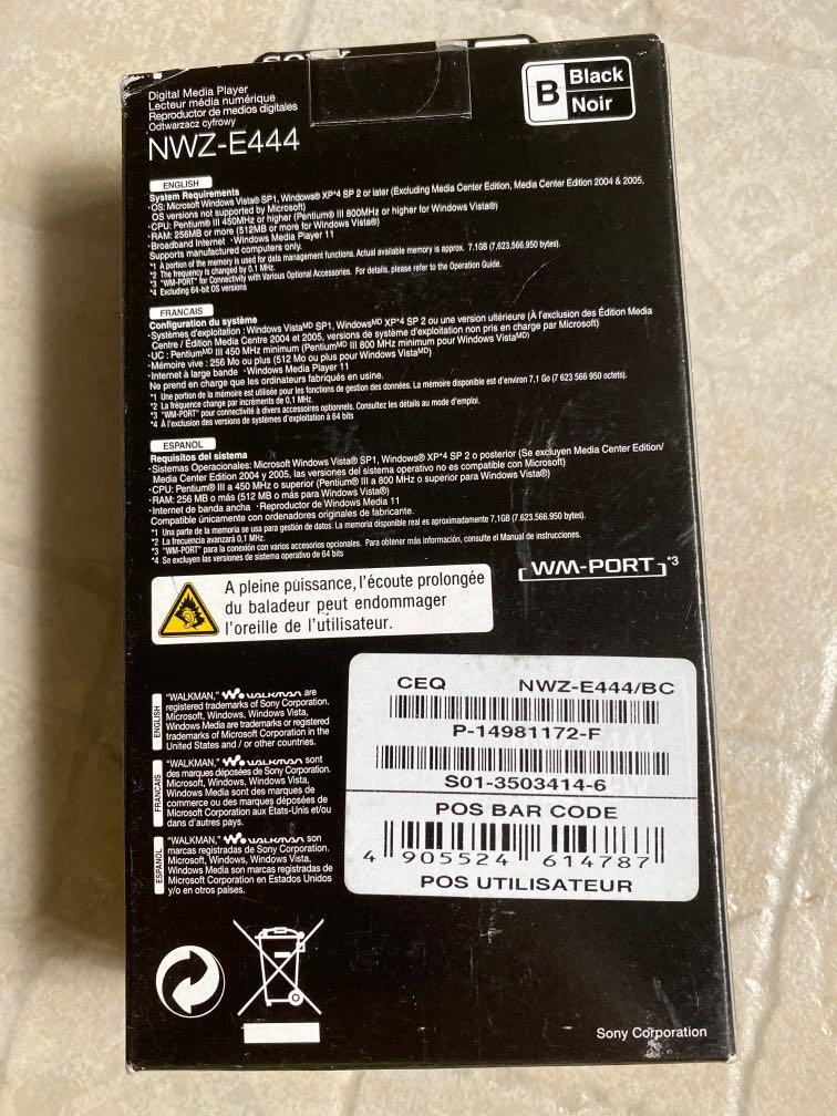 Sony Walkman NWZE444, Audio, Portable Music Players on Carousell