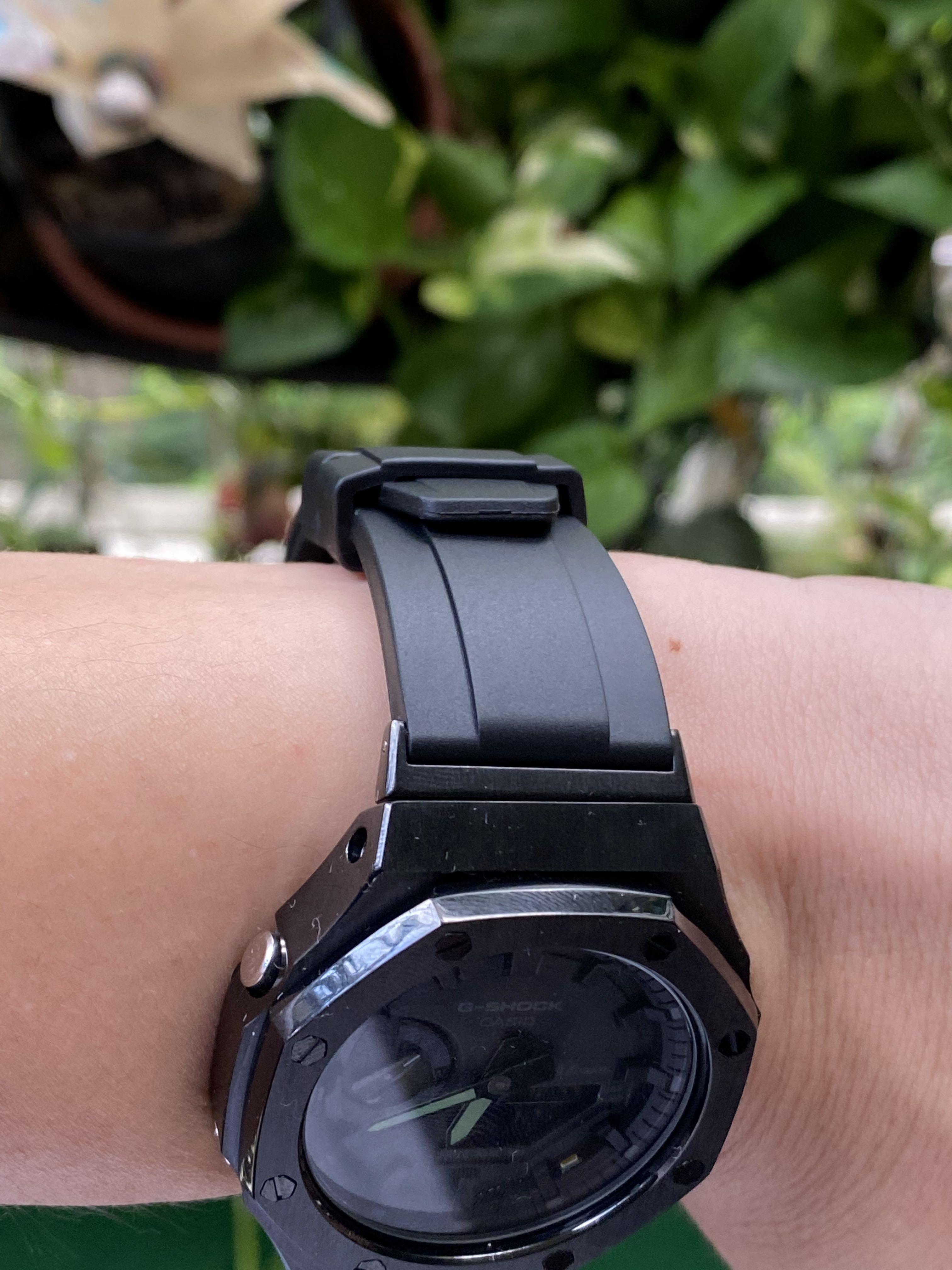 Stealth black gshock Casio ga2110 ga2100 ga 2100 ga2110 mod kit