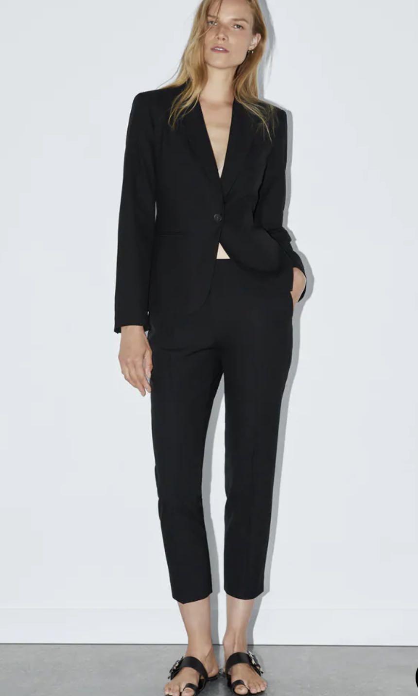 Zara black suit ladies new arrivals