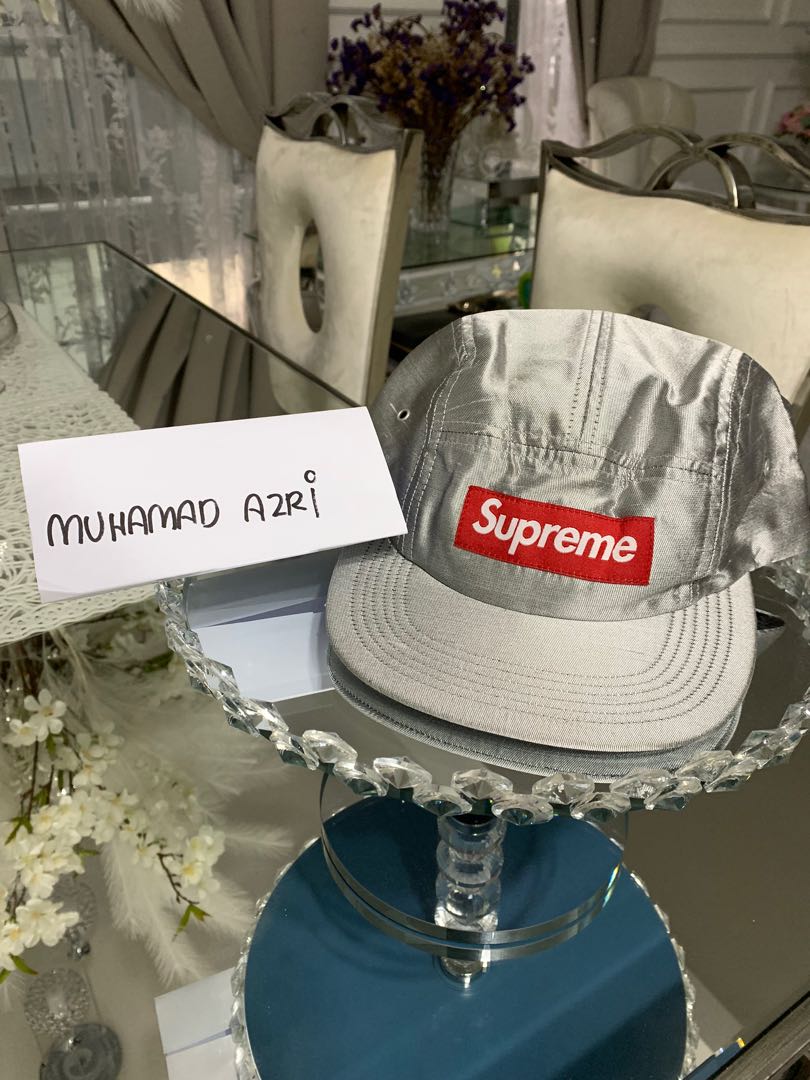 Supreme FW17 Raw Silk Camp Cap Men s Fashion Watches