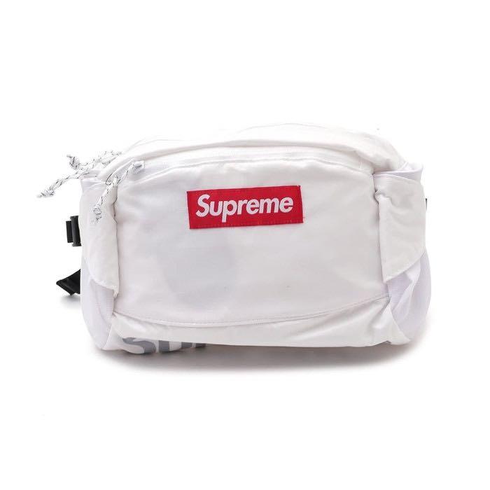 supreme waist bag white