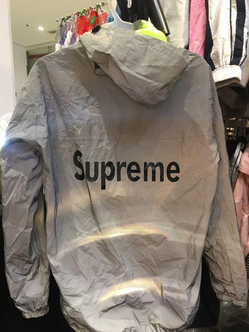 Supreme reflective windbreaker shop