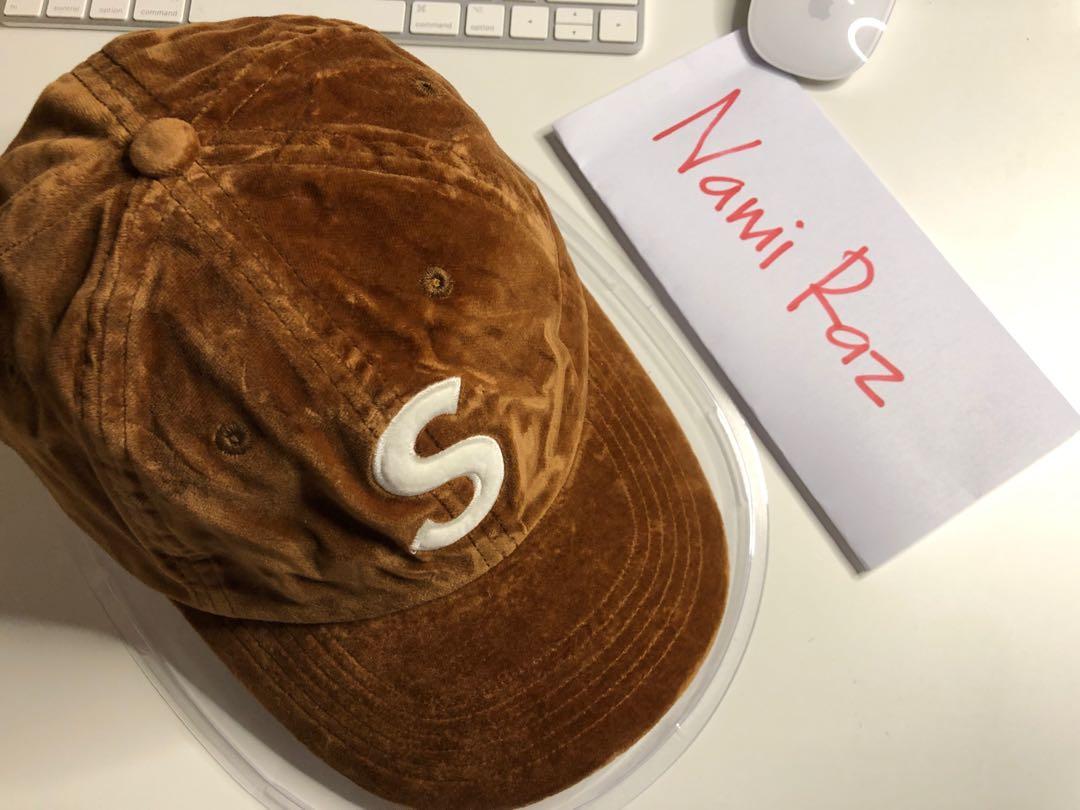 Supreme Velvet S Logo, Men's Fashion, Watches & Accessories, Cap