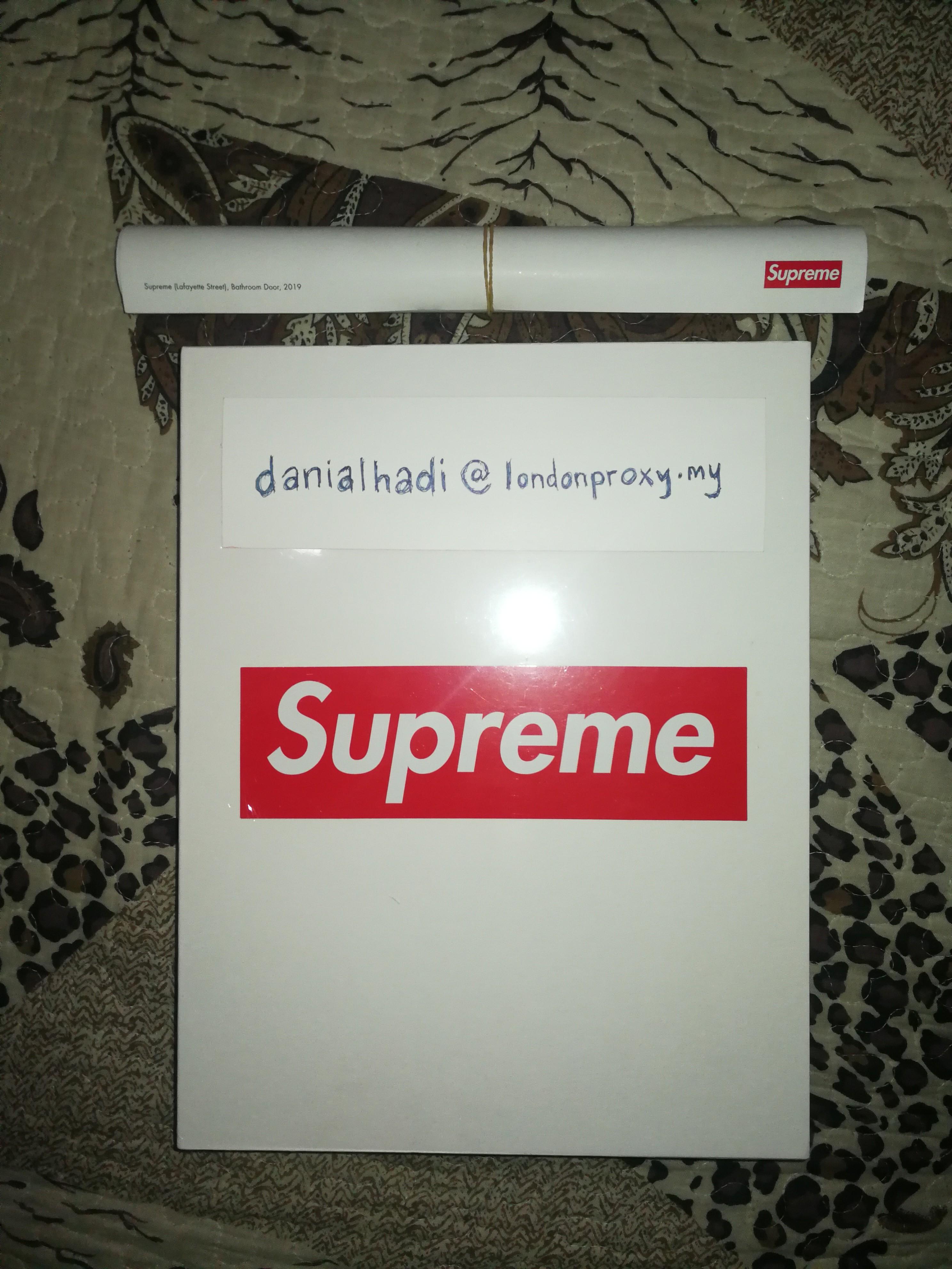 Supreme Vol.2 Book Poster & Box Logo Sticker with Supreme 
