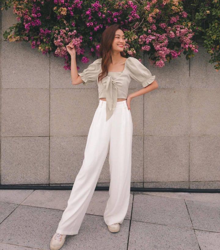 White palazzo sale