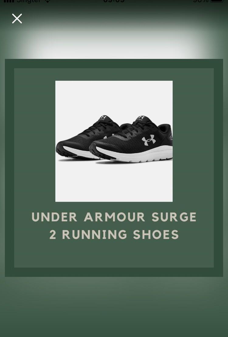 under armour men's surge 2 running shoe