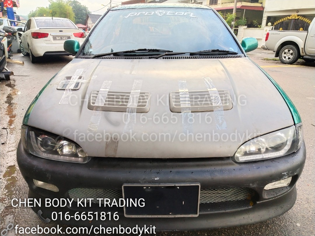 Wira Satria Mivec Evo3 Bonnet Hood Bodykit Auto Accessories On Carousell