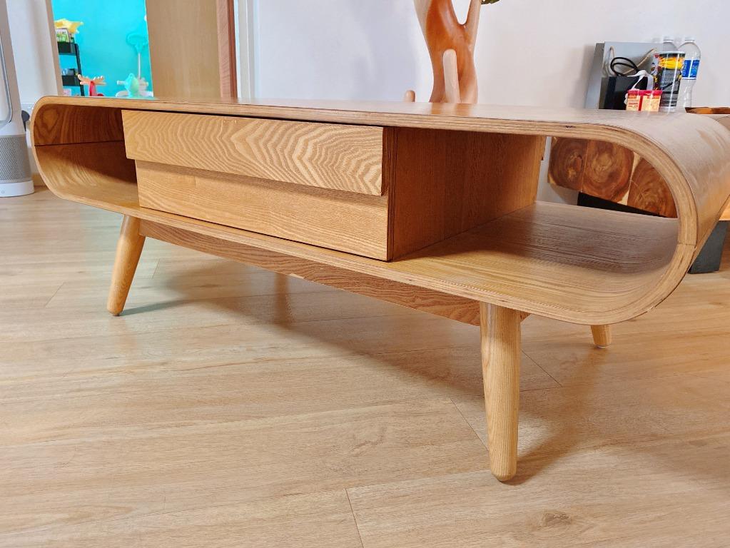 Wood Coffee Table Rounded Corner, Wooden Coffee Table Rounded Corners