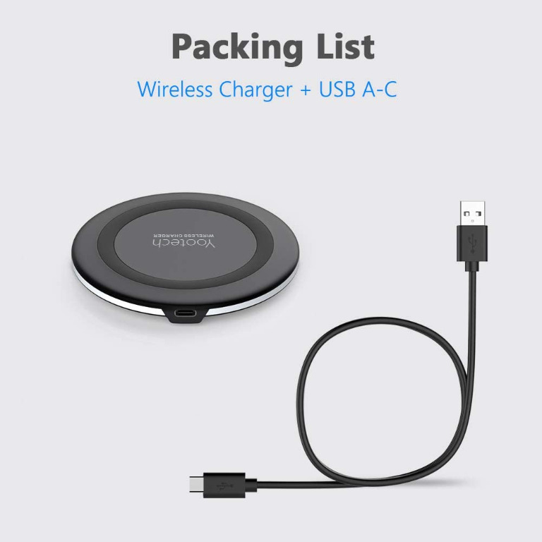 yootech Wireless Charger,10W Max Fast Wireless Charging Pad Compatible