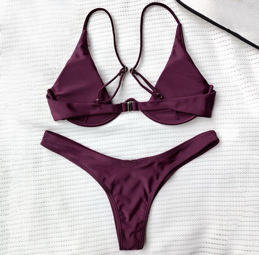 Zaful sales maroon bikini
