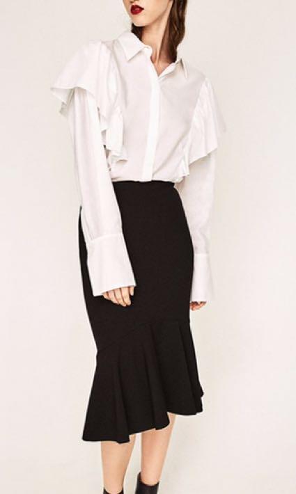 Fishtail skirt zara cheap