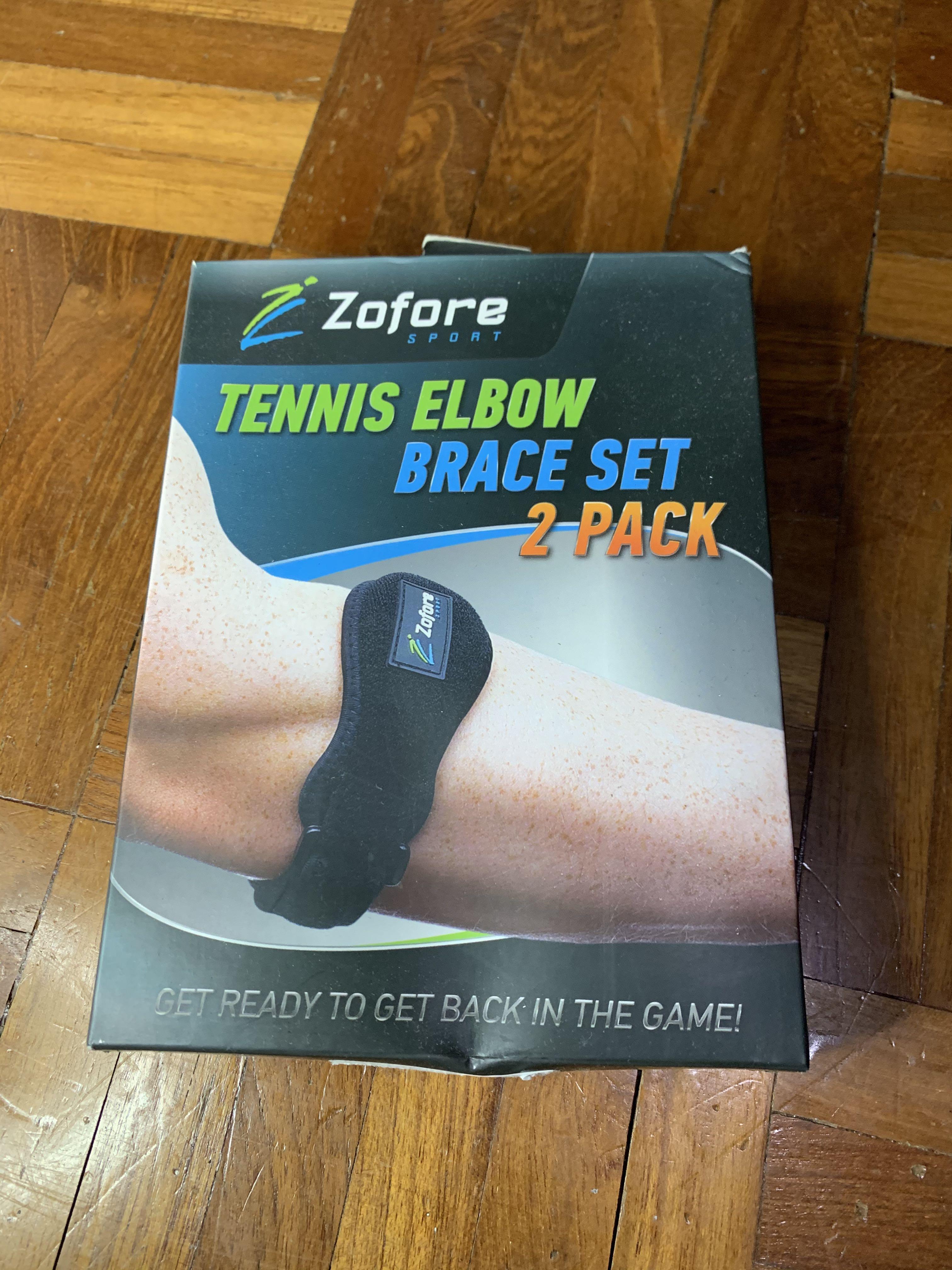 Tennis Elbow Brace With Compression Pad 2 Pack by Zofore Effective