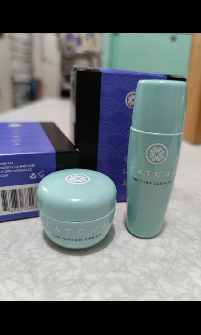 tatcha deep cleanse and water cream