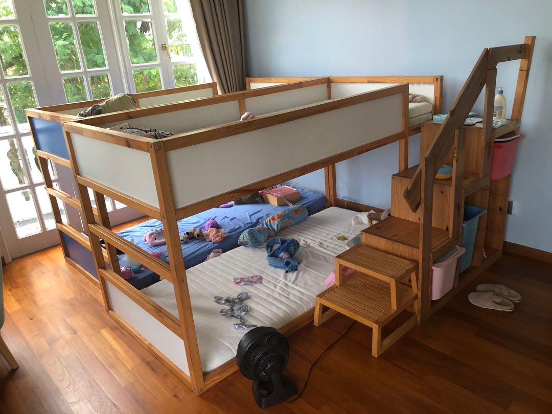 2 ikea kura beds deals in one room