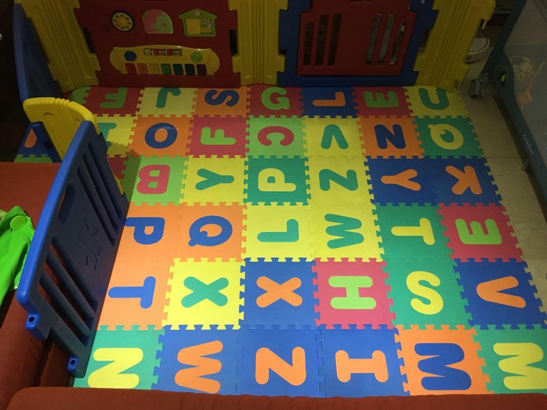 48 pcs 30x30cm interlocking form floor puzzle tiles/ mat, Babies & Kids