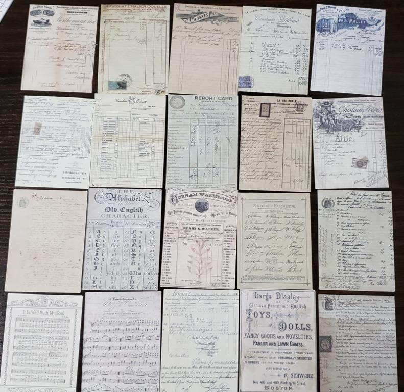 手帳素材 張復古打底紙 書本 文具 文具 Carousell