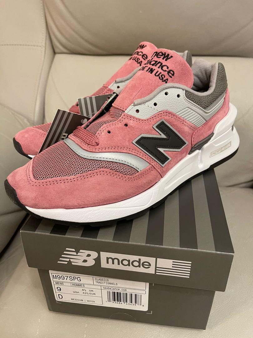 new balance m997spg nb us 9 eur 42.5 pink grey 997s