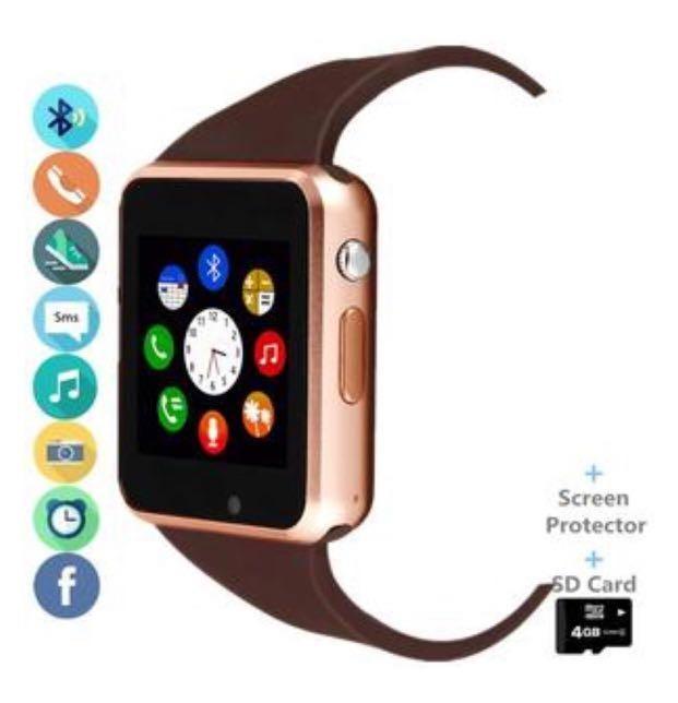 Amazqi Smart Watch Smartwatch Phone with SD Card Pedometer Call