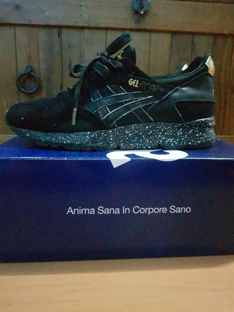 Asics gel-lyte v atmos black and gold online