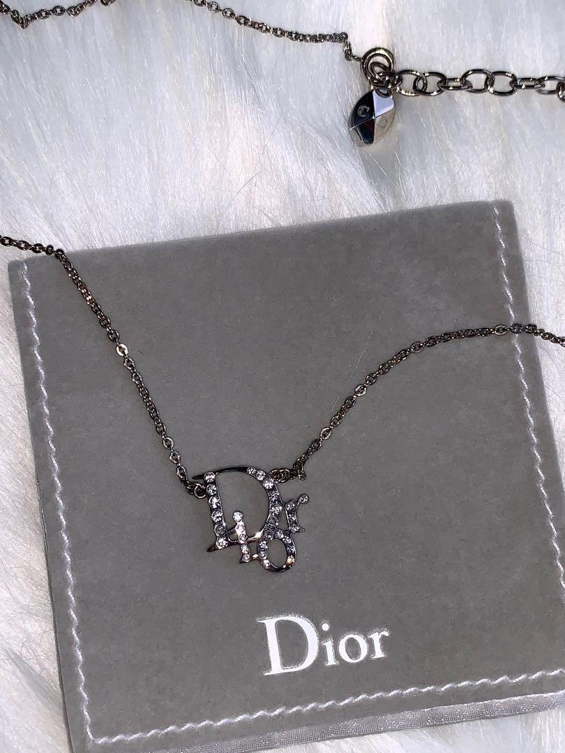 Dior online rhinestone necklace