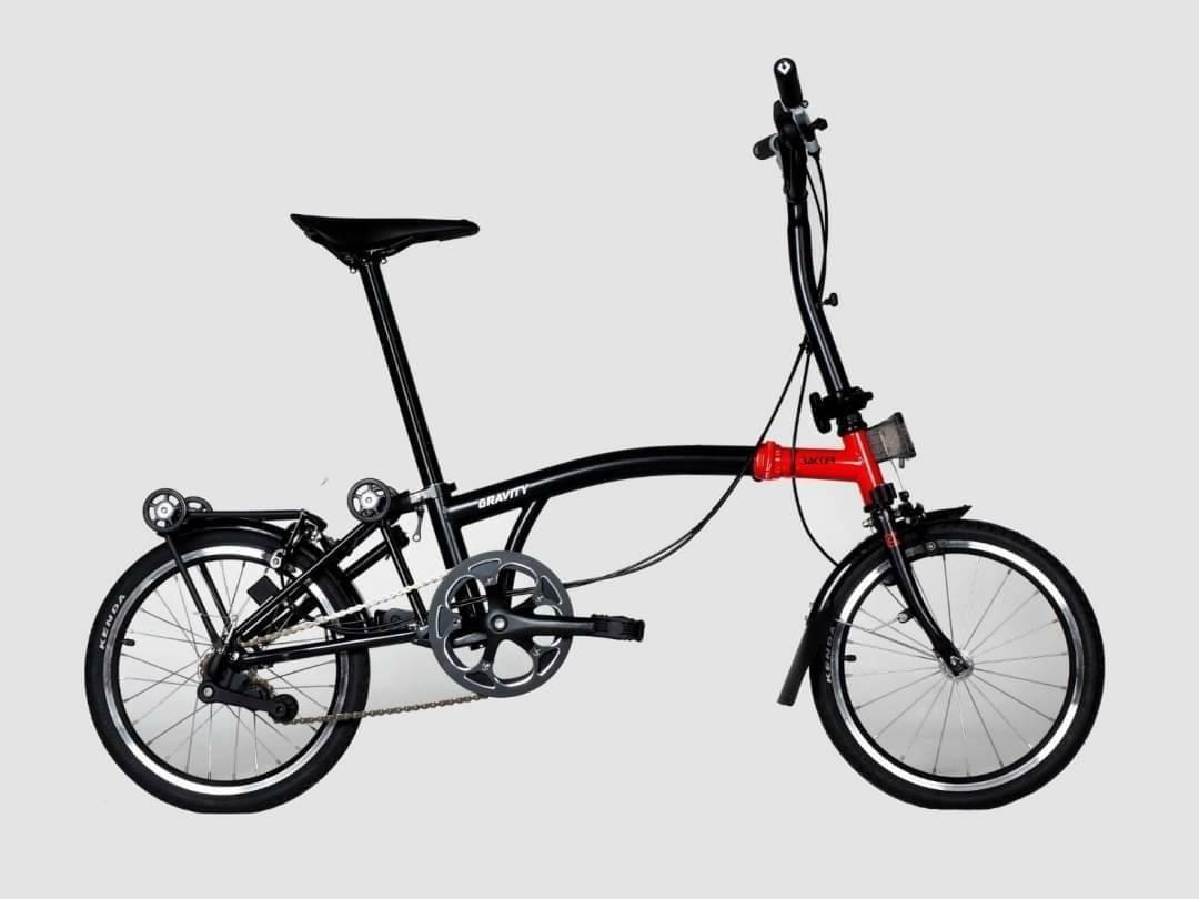 gravity folding bike