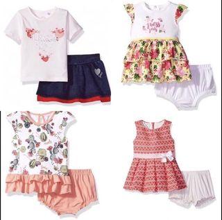 BN Guess Baby Girl Printed Floral Skirt Set / Dress Set 12-24mths avail!