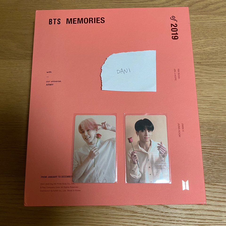 BTS memories 2019 DVD