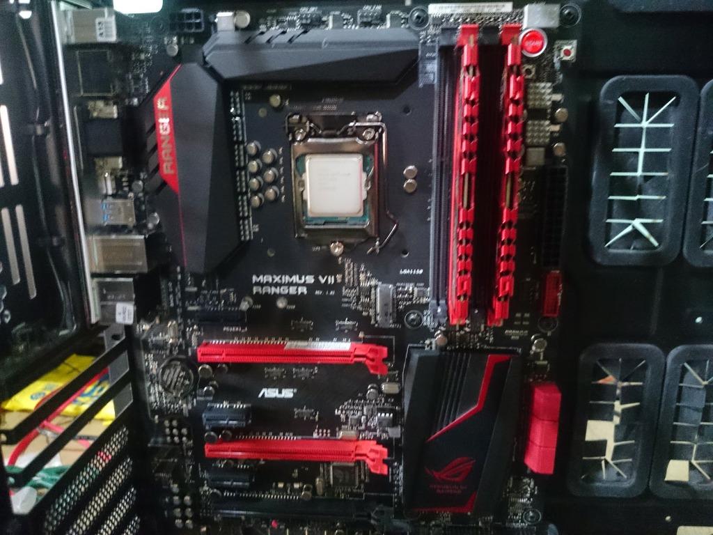 Bundle Core I7 4790k Asus Maximus 7 Ranger Motherboard 8gb 2x4gb Gskill Ripjaws X 1866mhz Nzxt Switch 810 Full Tower Computers Tech Parts Accessories Computer Parts On Carousell