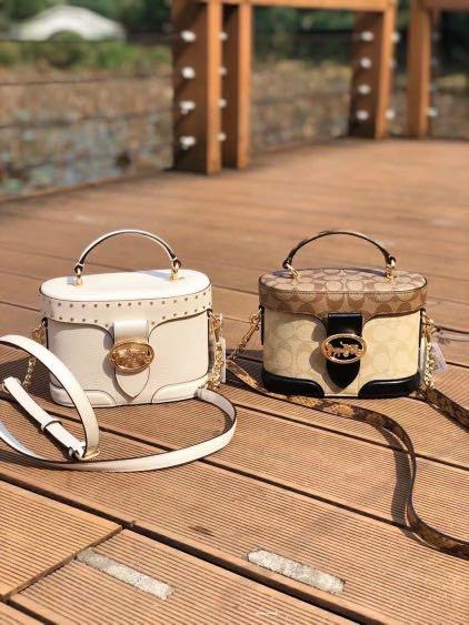 Coach Georgia Gem Crossbody White