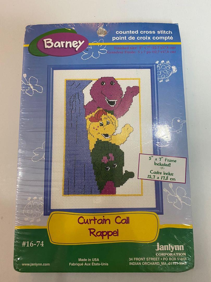 Cross stitch kit with frame - Barney curtain call (Category: Art & Prints) located in Manila. Submitted by trendystash (Listing ID 1053388049, Image 1). Description: .