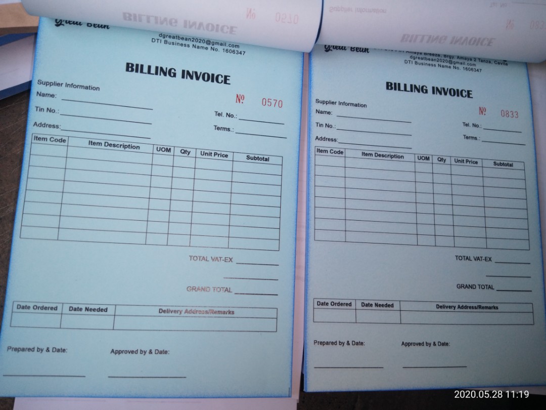 DELIVERY RECEIPT CARBONISED PAPER, Community on Carousell