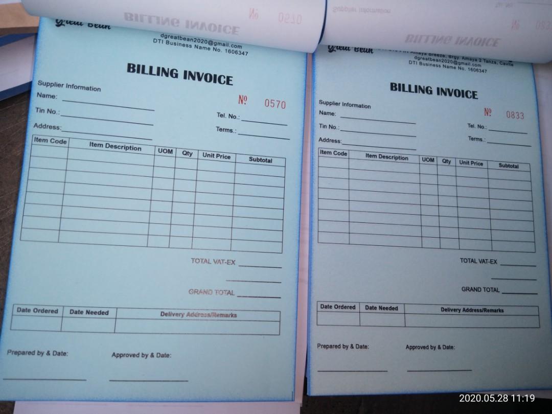 DELIVERY RECEIPT CARBONISED PAPER, Community on Carousell