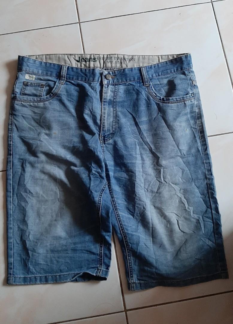 Maong shorts for male