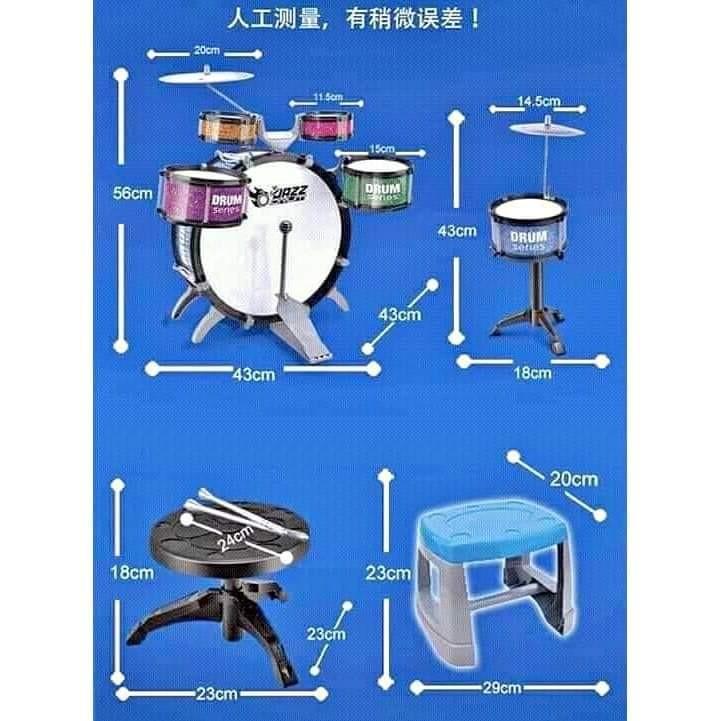 Drum set (Category: Musical Instruments) located in Mandaluyong City. Submitted by shopmla (Listing ID 1053277255, Image 3). Description: #christmasgiftideas Drum set for kids Php 950.only Sf applies Bdo Bpi family Gcash.