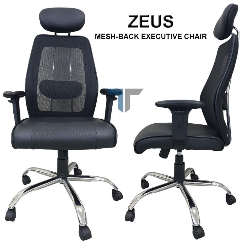Ergonomic Mesh Back Office Computer Chair Zeus Home Furniture Furniture Fixtures Tables Chairs On Carousell