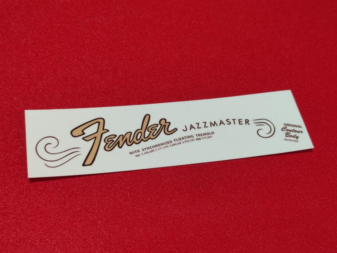 FENDER JAZZMASTER WATERSLIDE GUITAR DECAL, Hobbies & Toys, Music