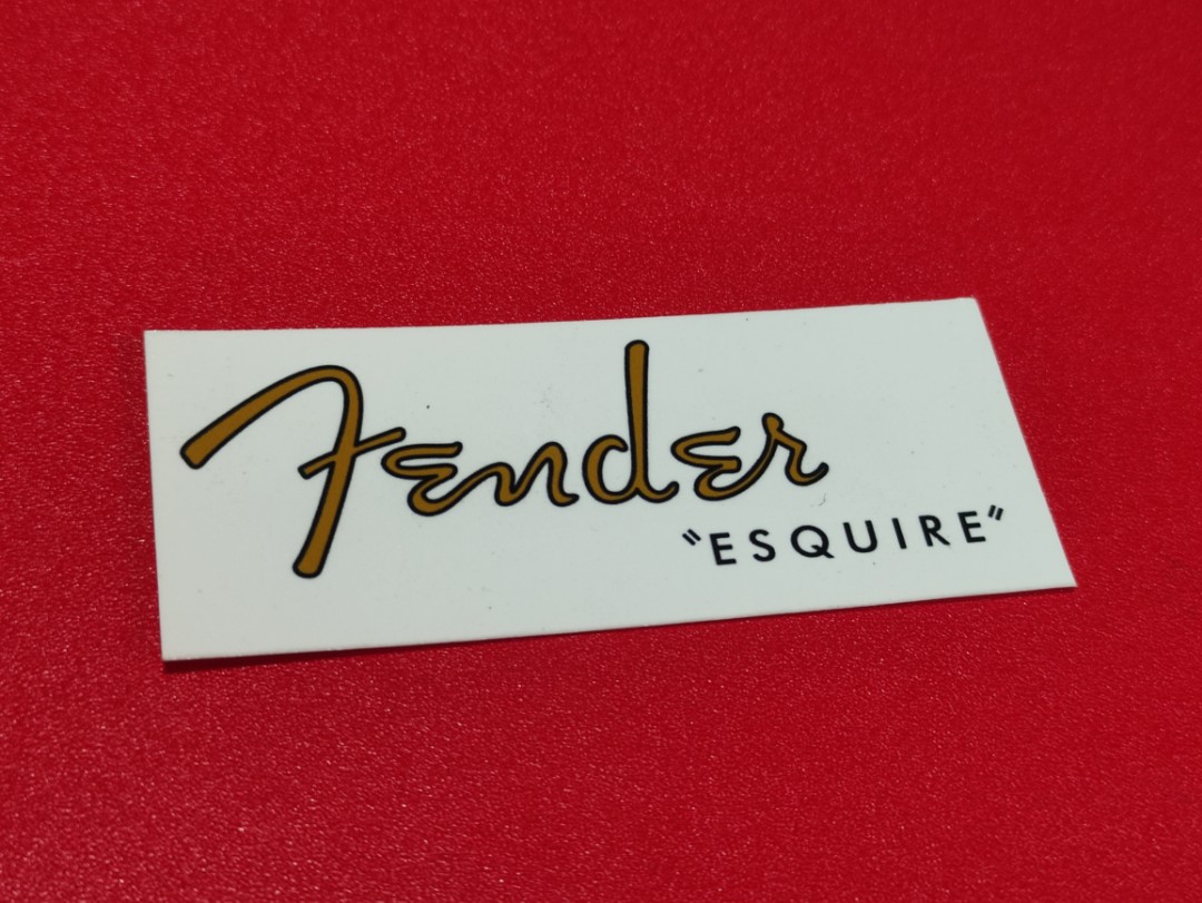 FENDER TELECASTER ESQUIRE WATERSLIDE GUITAR DECAL, Hobbies & Toys