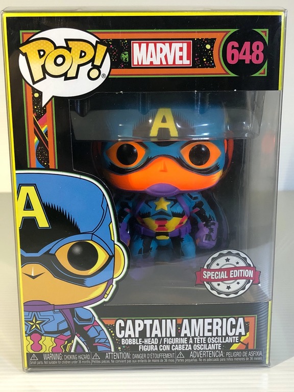 Funko POP! Marvel Black Light Captain 