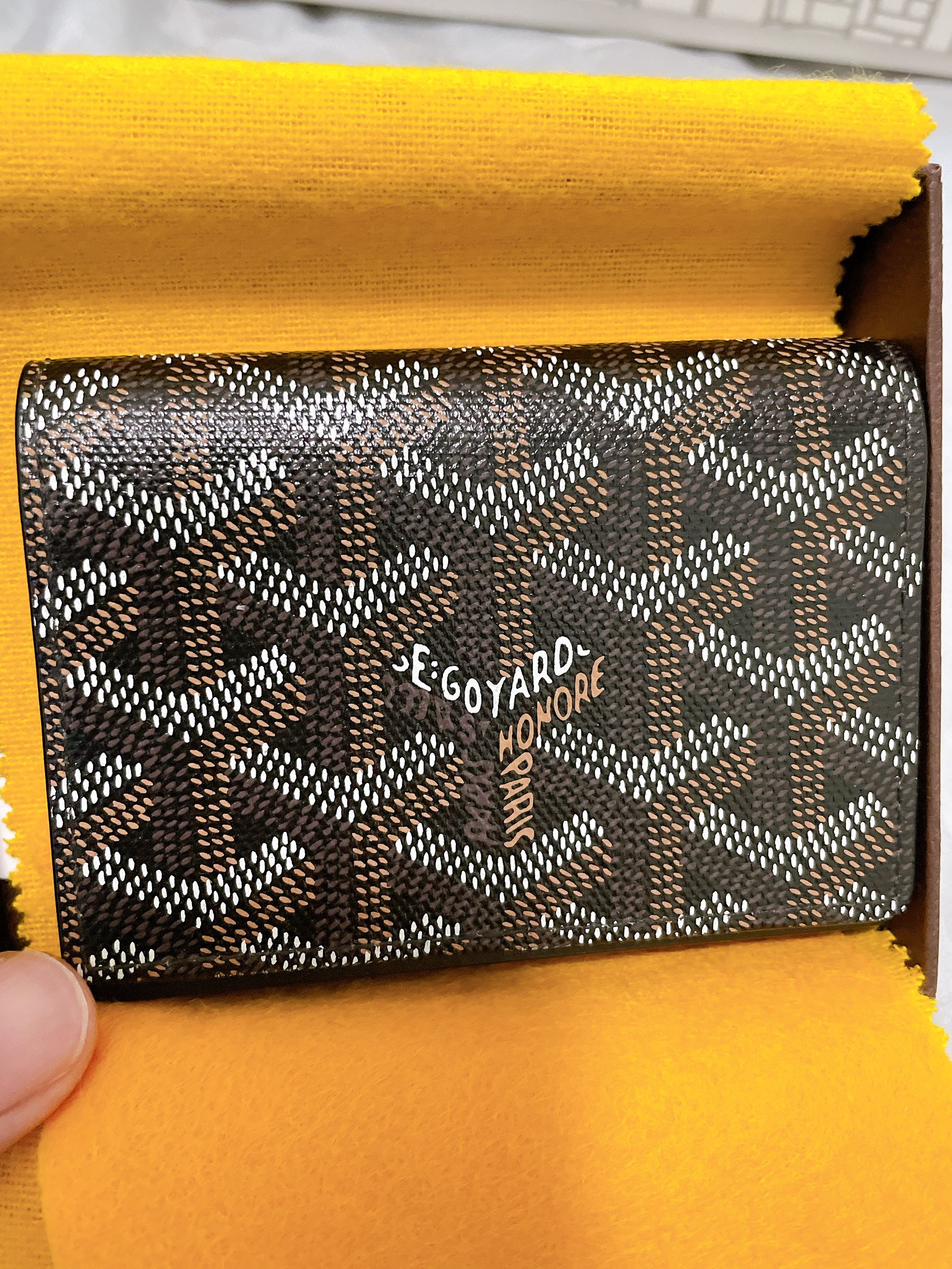 Goyard business card holder, Luxury, Bags & Wallets on Carousell