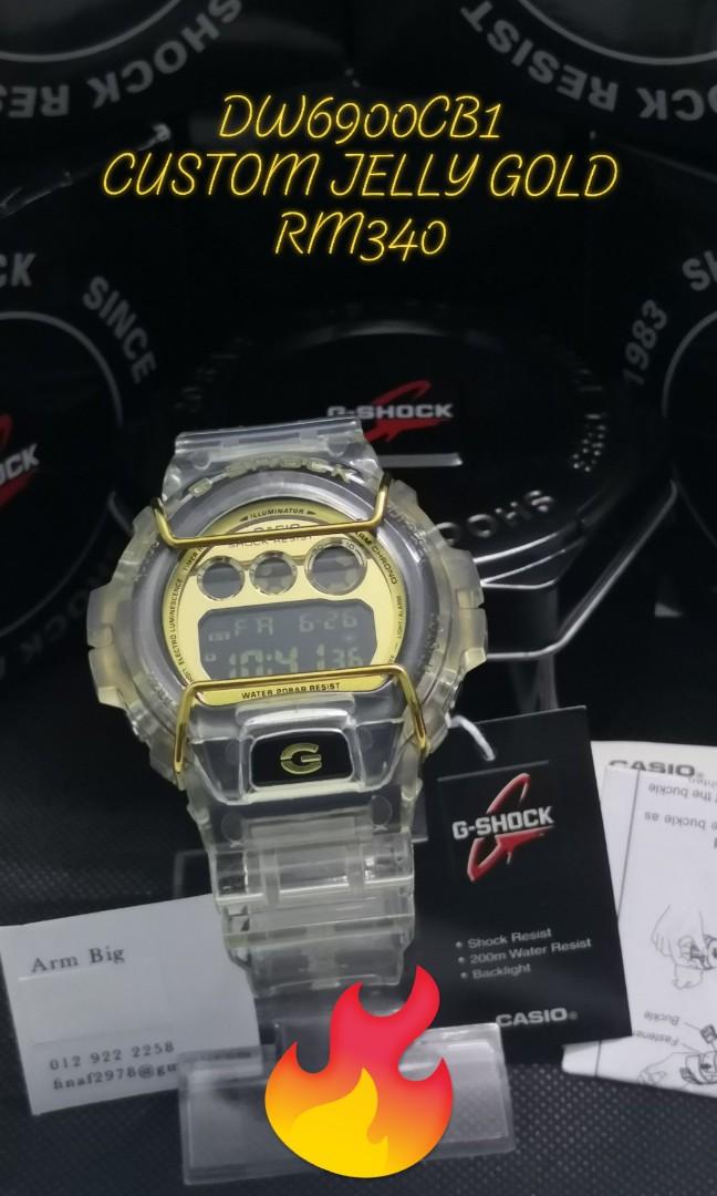 G shock online jelly gold