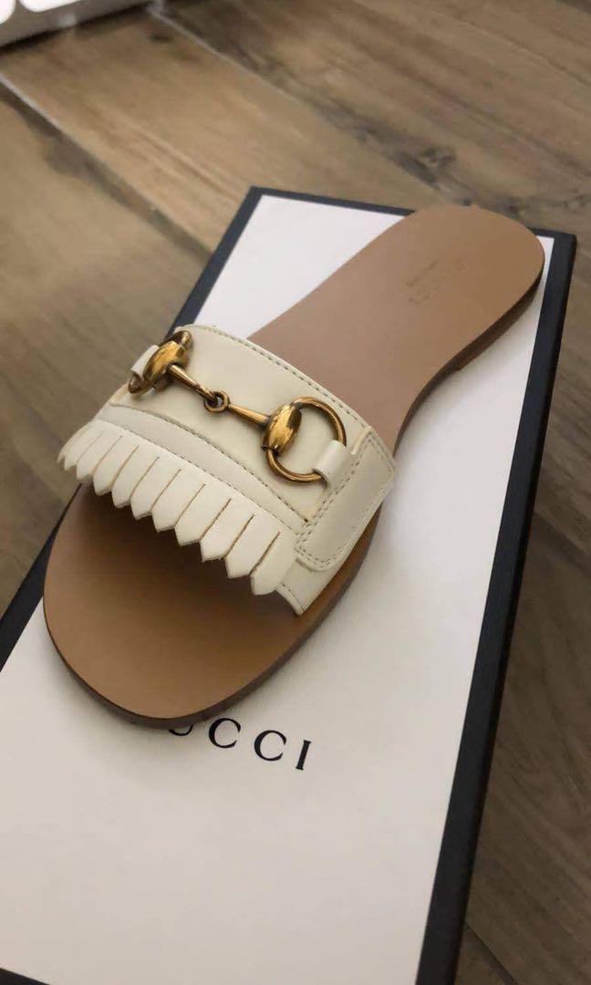 Gucci horsebit leather slides online