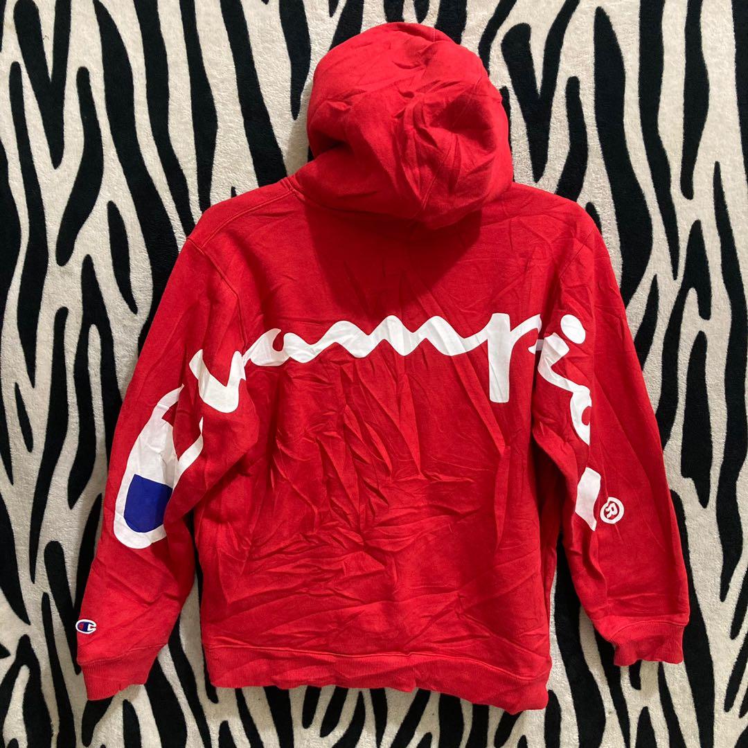Harga hoodie supreme top x champion original