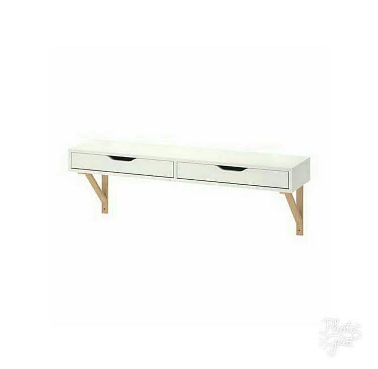 IKEA EKBY ALEX/ RAMSHULT & BRACKET, Furniture & Home Living, Furniture