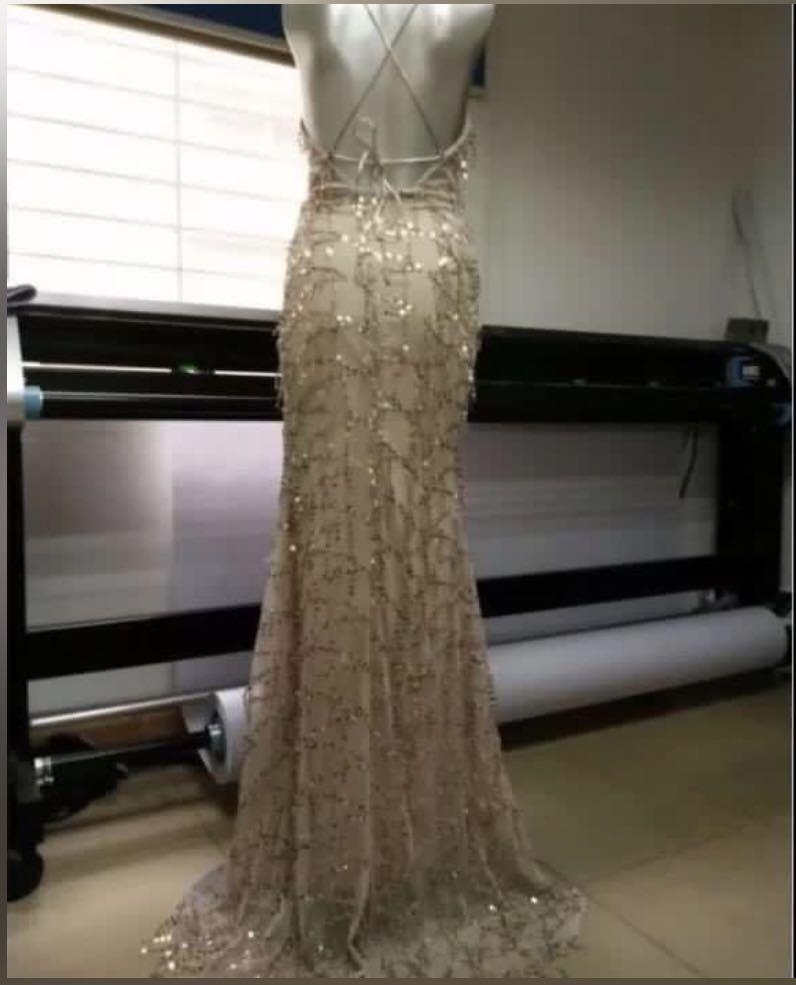 Golden gown clearance with price