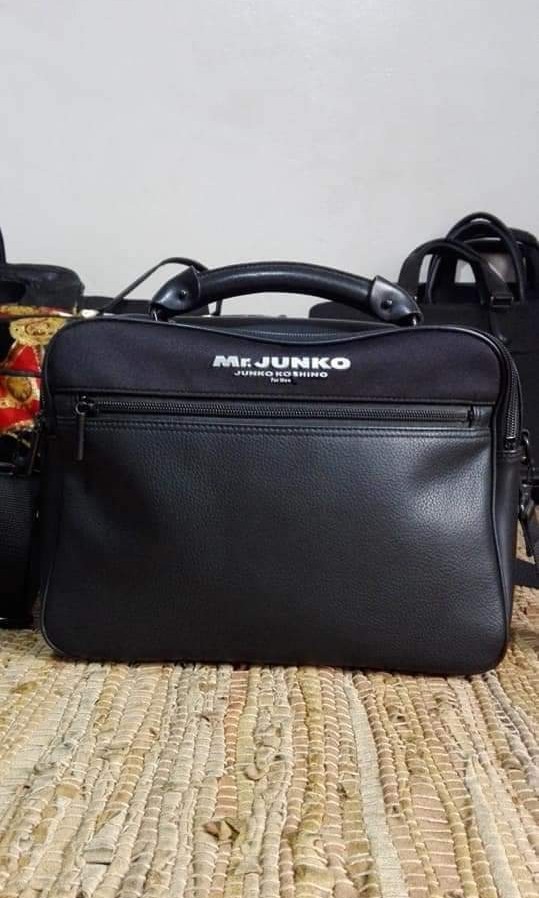 Sold - JUNKO KOSHINO Black Trapezoid Hand/Side Backpack - Vintage - Antique  - Shop 830 Vintage Messenger Bags & Sling Bags - Pinkoi