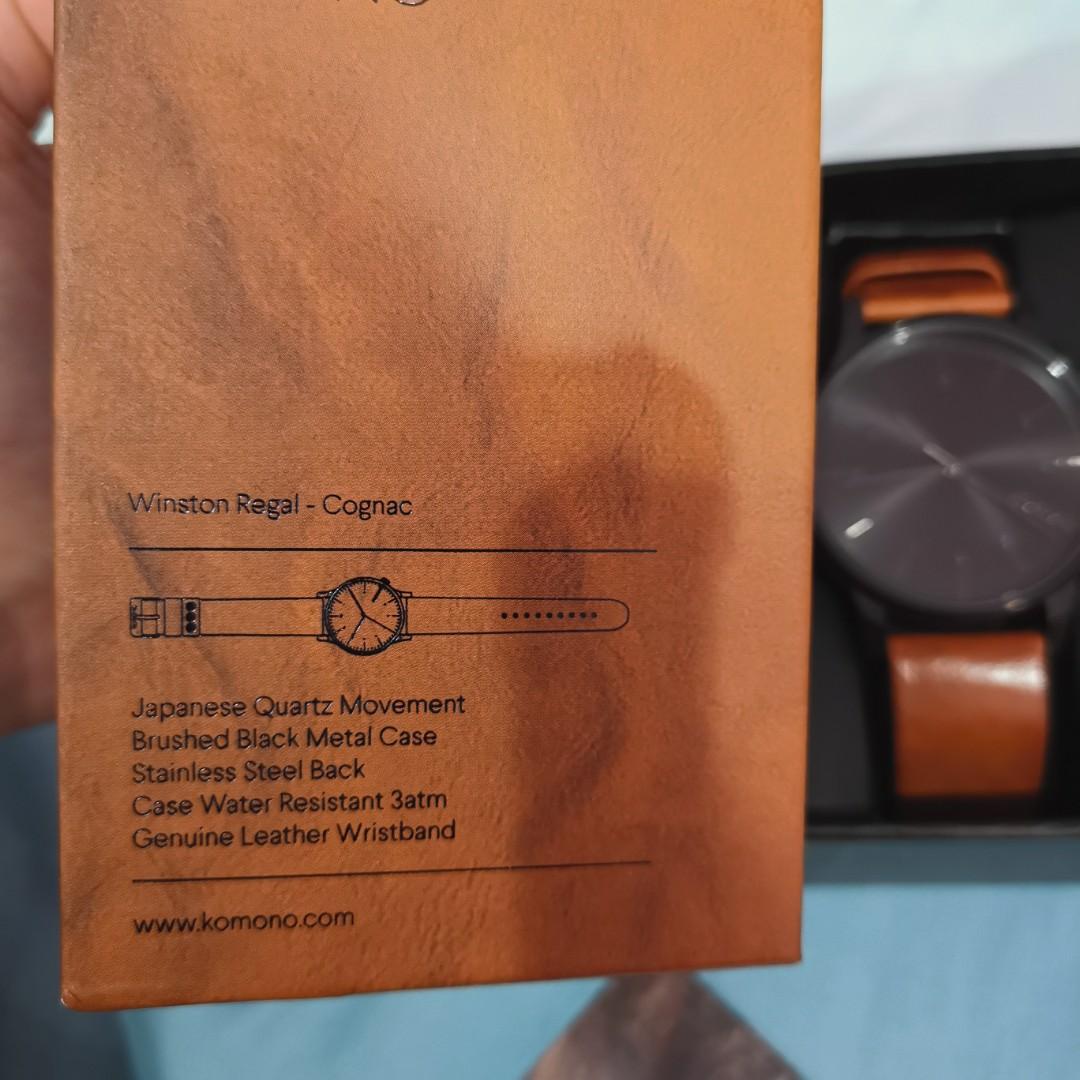 Komono winston regal outlet cognac watch