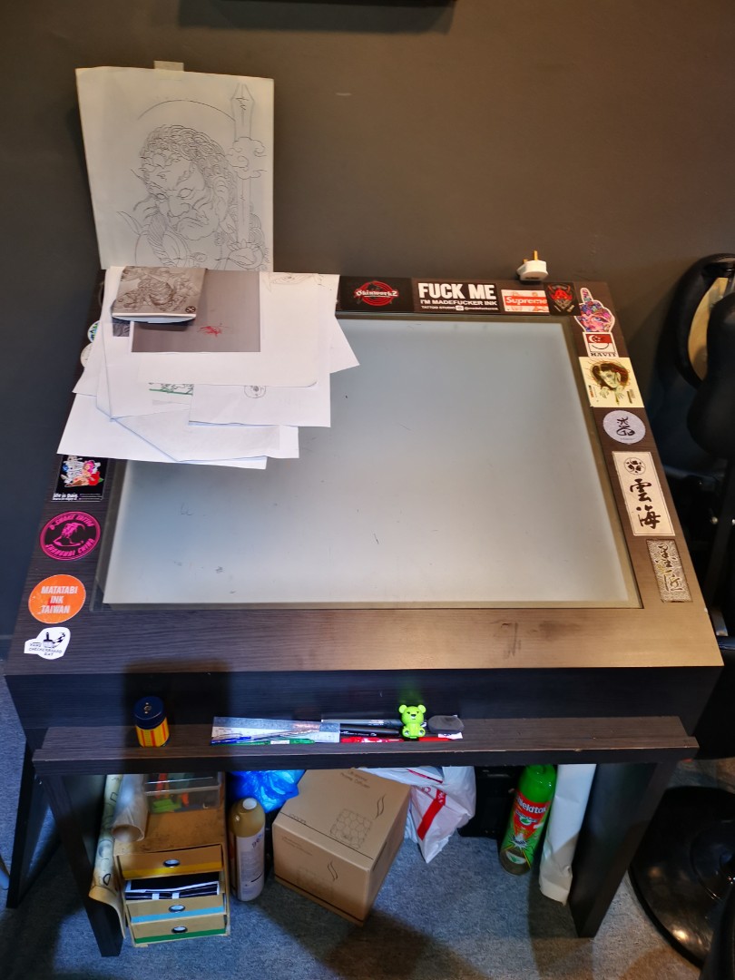 Light box table, Furniture & Home Living, Furniture, Tables & Sets on