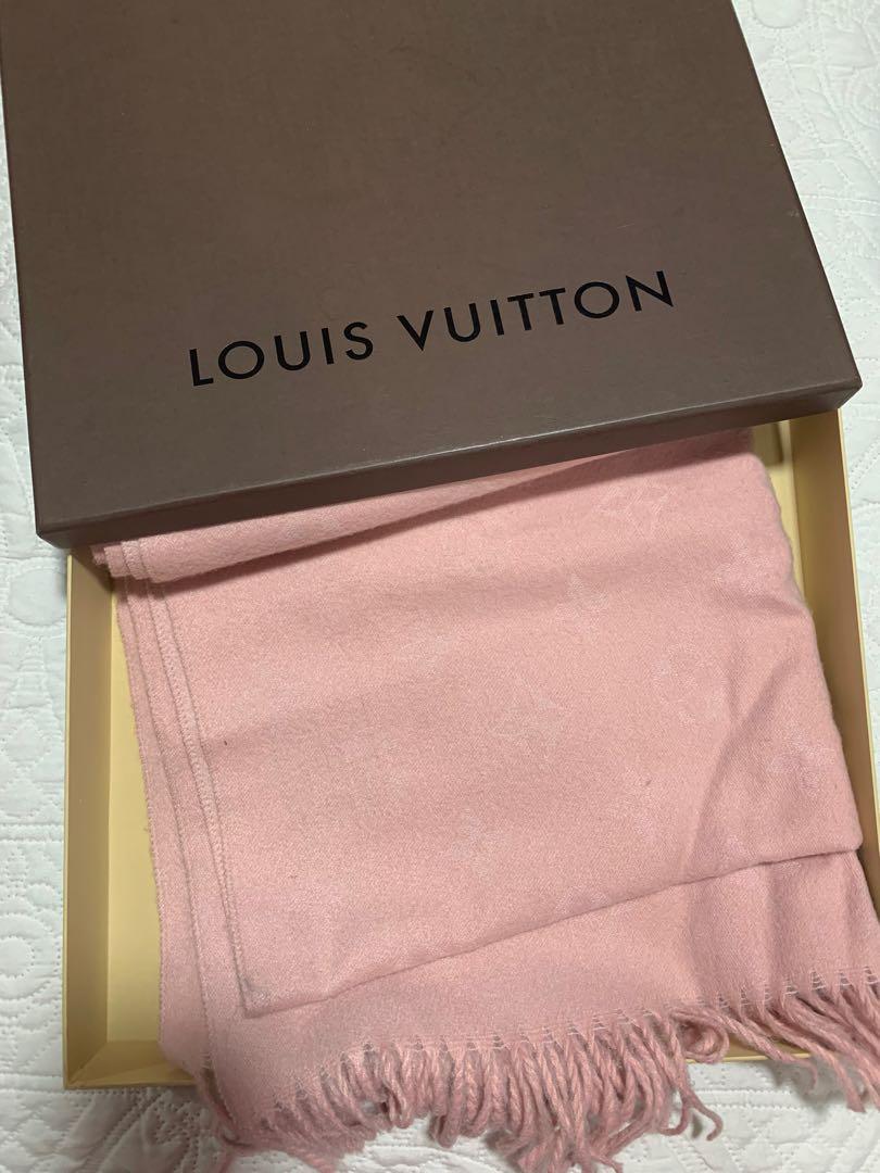 Louis Vuitton - Monogram Cashmere Silk Shawl Light Pink
