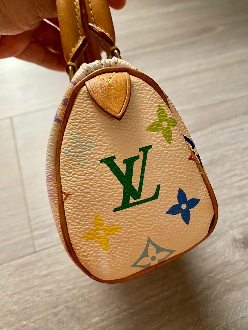 Louis Vuitton Nano HL mini speedy White Cloth ref.138323 - Joli Closet