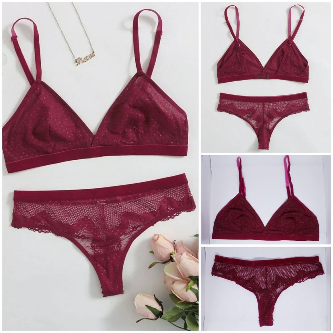 shein red lingerie